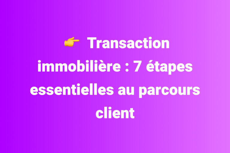 transaction immobilière