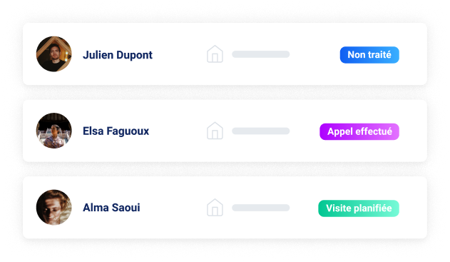 Suivez l’état d’avancement des leads