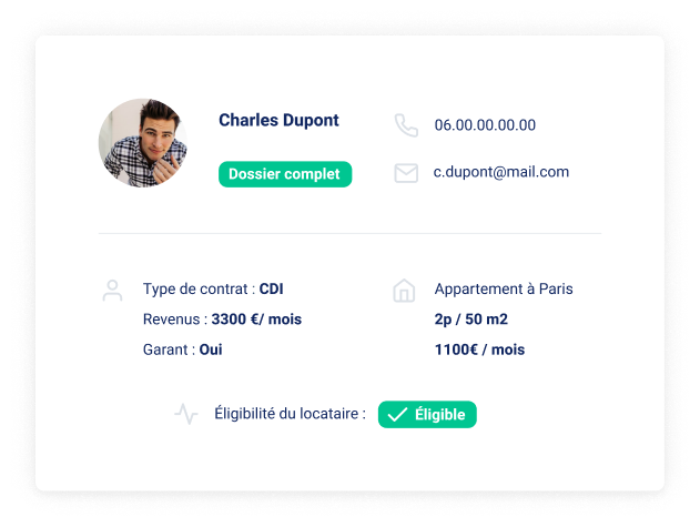  Détectez les candidataires locataires éligibles 