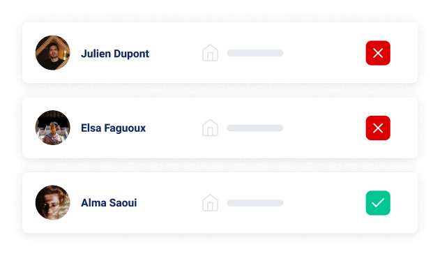 Effectuez votre sélection